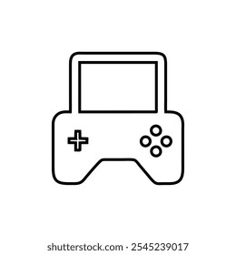 Gamepad Icon Single Thin line vector art set