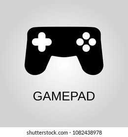 Gamepad icon. Gamepad symbol. Flat design. Stock - Vector illustration