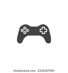 Icono de Gamepad Marca de símbolo en estilo relleno