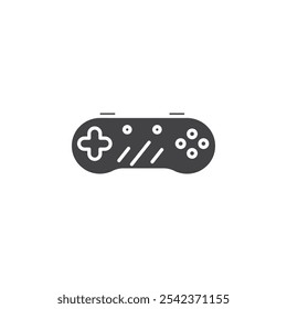 Gamepad icon Symbol mark in filled style
