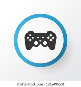 Gamepad icon symbol. Premium quality isolated joystick element in trendy style.