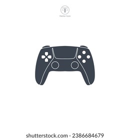 gamepad icon symbol vector illustration isolated on white background