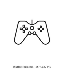 Gamepad icon Thin line flat illustration