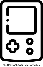 gamepad icon. Thin Linear Style Design Isolated On White Background