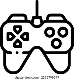 gamepad icon. Thin Linear Style Design Isolated On White Background