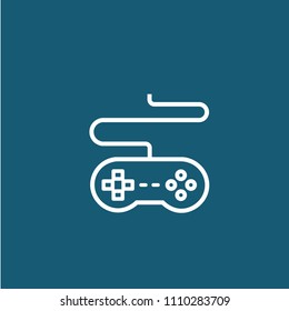 Gamepad icon vector, controller symbol. Modern flat vector illus
