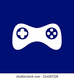 Gamepad icon. Vector. Flat design style