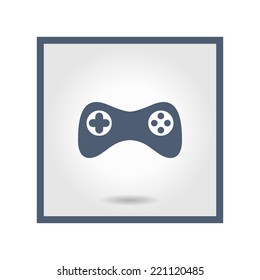Gamepad icon. Vector. Flat design style
