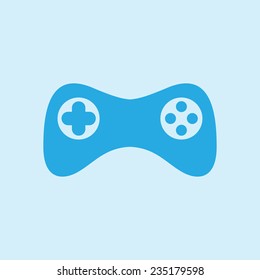 Gamepad icon. Vector. Flat design style