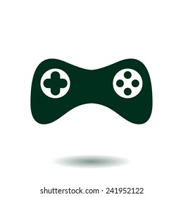 Gamepad icon. Vector. Flat design style