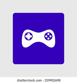 Gamepad icon. Vector. Flat design style