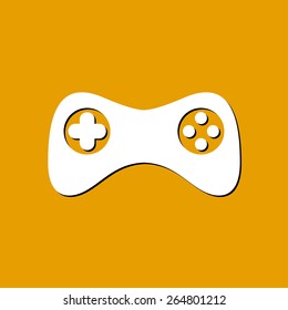 Gamepad icon. Vector. Flat design style