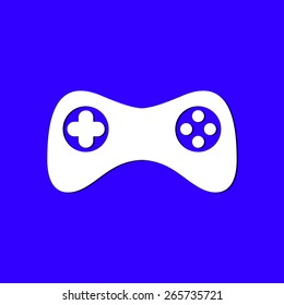 Gamepad icon. Vector. Flat design style