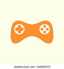 Gamepad icon. Vector. Flat design style