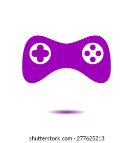 Gamepad icon. Vector. Flat design style