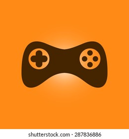 Gamepad icon. Vector. Flat design style