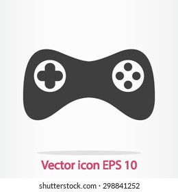 Gamepad icon. Vector. Flat design style