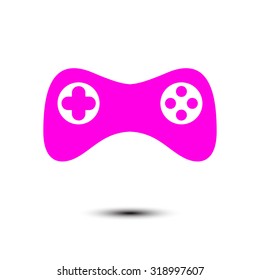 Gamepad icon. Vector. Flat design style