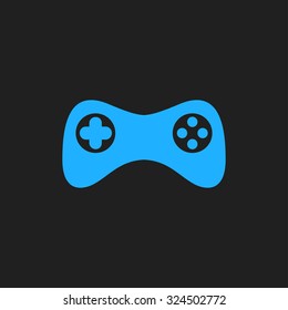 Gamepad icon. Vector. Flat design style