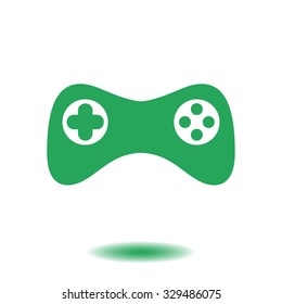 Gamepad icon. Vector. Flat design style