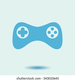 Gamepad icon. Vector. Flat design style