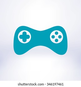 Gamepad icon. Vector. Flat design style