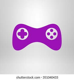 Gamepad icon. Vector. Flat design style