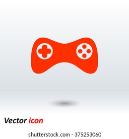 Gamepad icon. Vector. Flat design style