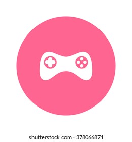 Gamepad icon. Vector. Flat design style