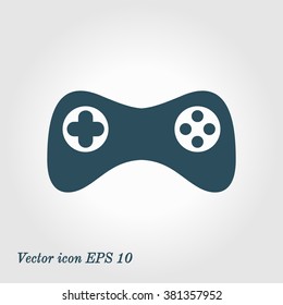 Gamepad icon. Vector. Flat design style