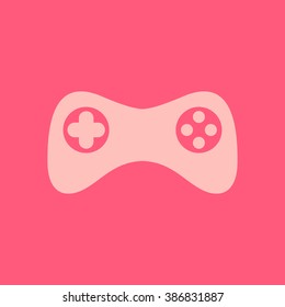 Gamepad icon. Vector. Flat design style