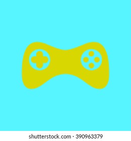 Gamepad icon. Vector. Flat design style