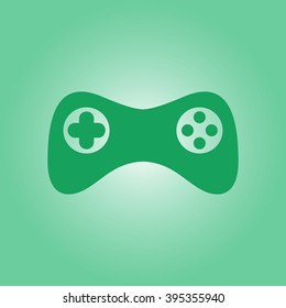 Gamepad icon. Vector. Flat design style