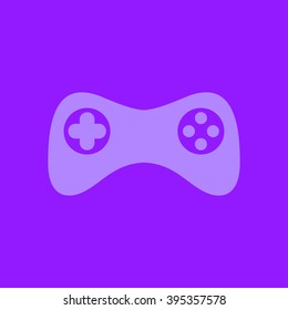 Gamepad icon. Vector. Flat design style