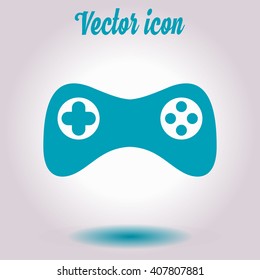 Gamepad icon. Vector. Flat design style