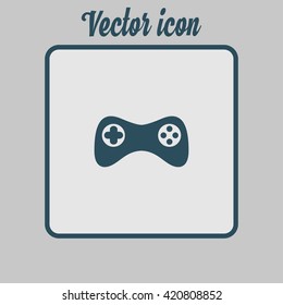 Gamepad icon. Vector. Flat design style