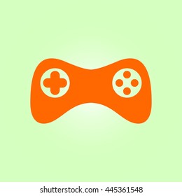 Gamepad icon. Vector. Flat design style