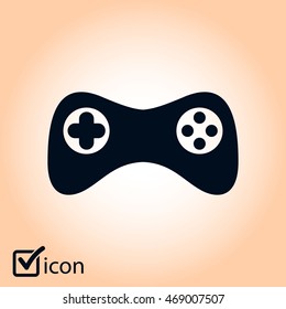 Gamepad icon. Vector. Flat design style