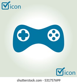 Gamepad icon. Vector. Flat design style