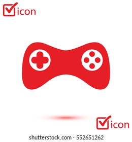 Gamepad icon. Vector. Flat design style. Joypad symbol.