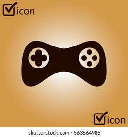 Gamepad icon. Vector. Flat design style. Joypad symbol.