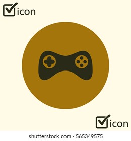Gamepad icon. Vector. Flat design style. Joypad symbol.