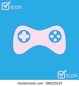 Gamepad icon. Vector. Flat design style. Joypad symbol.