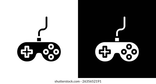 Gamepad icon Vector in flat style. Collection silhouettes