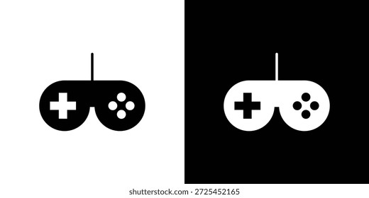 Gamepad icon vector graphics. filled vector sign, Symbol illustration.