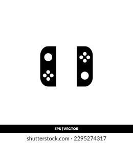 Gamepad icon vector illustration logo template for many purpose. Isolated on white background.