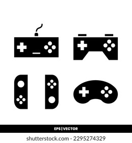 Gamepad icon vector illustration logo template for many purpose. Isolated on white background.