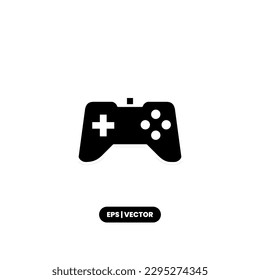 Gamepad icon vector illustration logo template for many purpose. Isolated on white background.