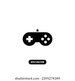 Gamepad icon vector illustration logo template for many purpose. Isolated on white background.