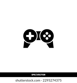 Gamepad icon vector illustration logo template for many purpose. Isolated on white background.